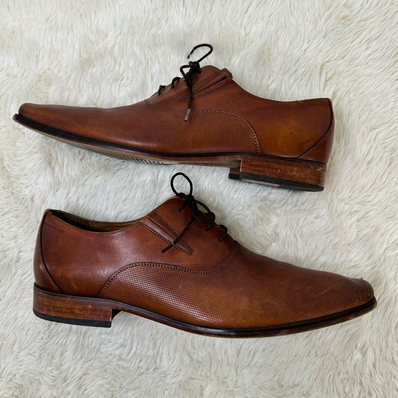 ALDO Men’s Brown Leather Dress Shoe - Picture 7 of 10